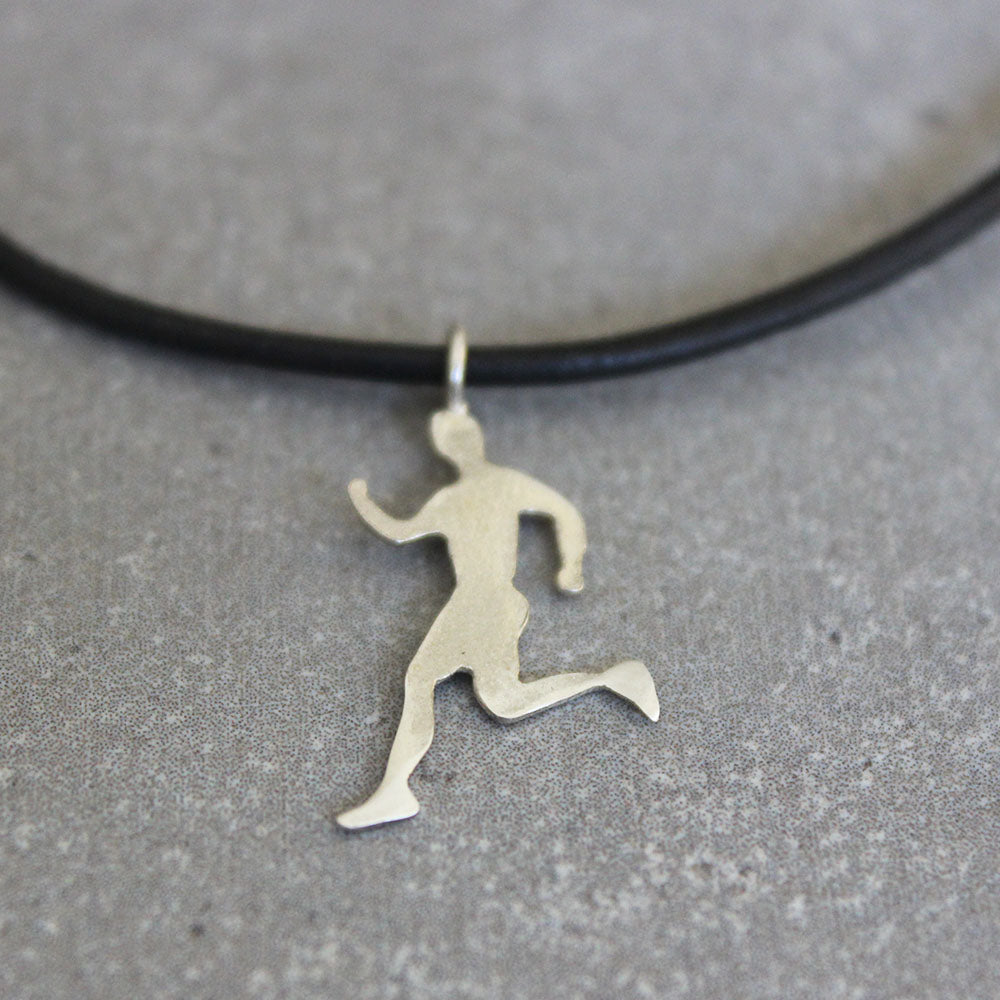 Mens sales running necklace